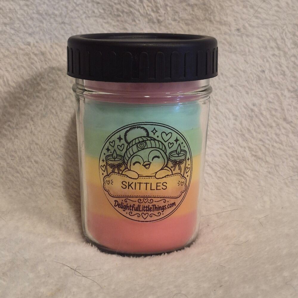 Homemade "Skittles" Candle, 8oz